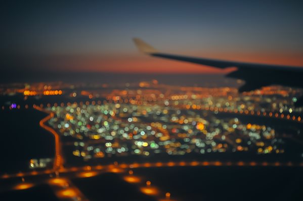 Plane in flight